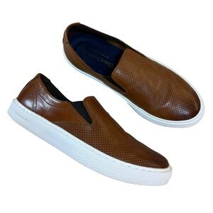 Cole Haan GrandPro Brown Perforated Comfort Slip-On Sneakers, Men’s US Size 7 M